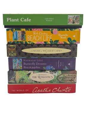 Stacked Jigsaw Puzzle Collection